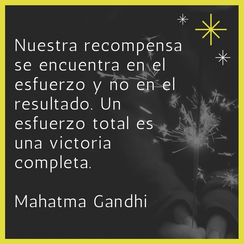 Una frase de Gandhi para no olvidar. Una frase de Gandhi para no olvidar.