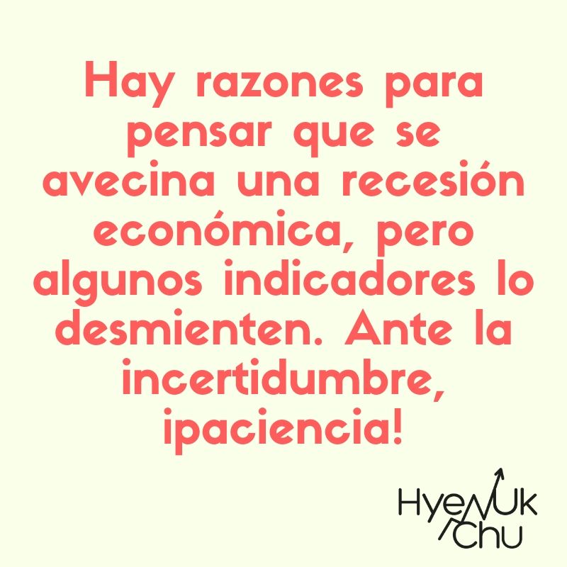 Ante la recesión, paciencia - Hyenuk Chu Ante la recesión, paciencia - Hyenuk Chu
