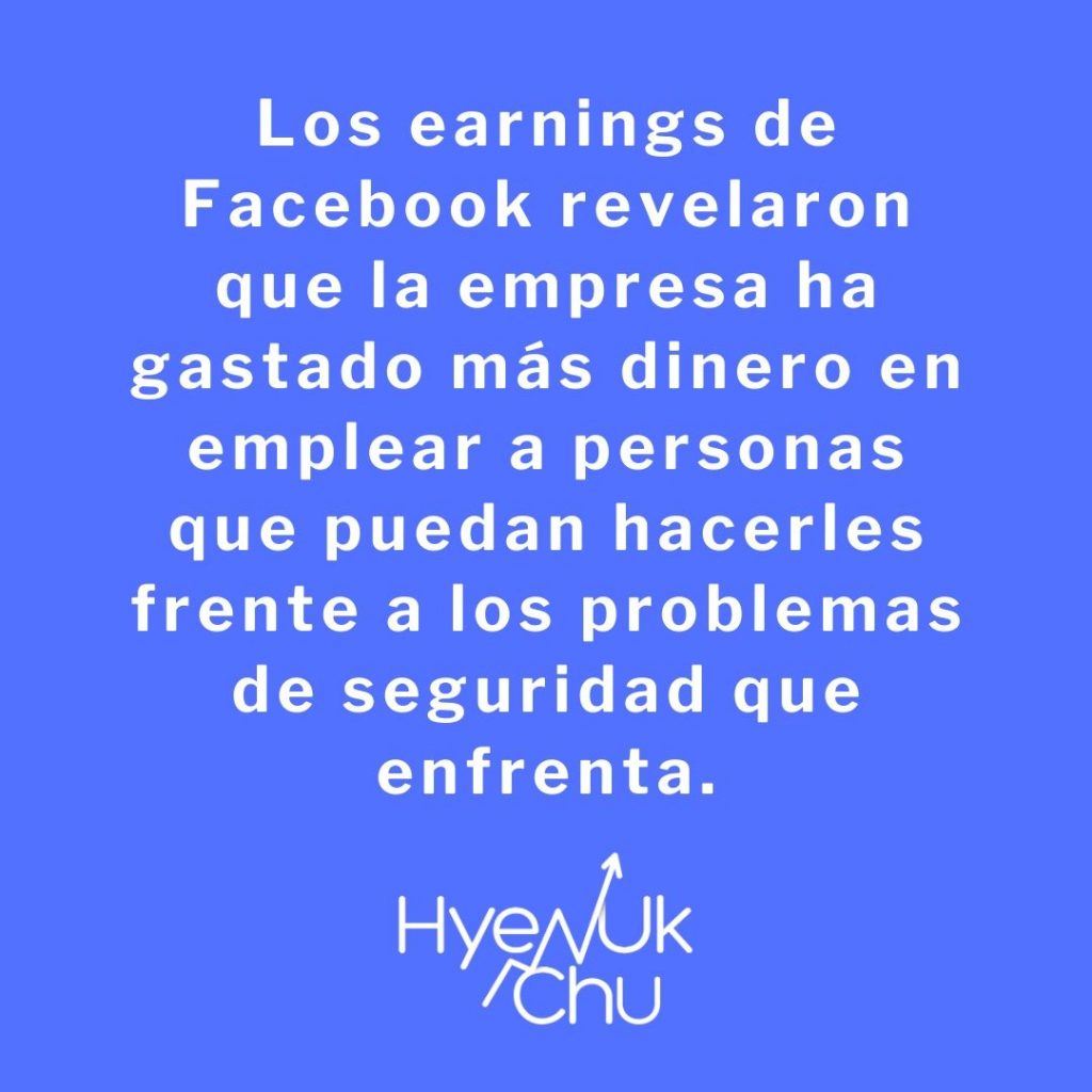 Earnings de Facebook y su estrategia - Hyenuk Chu