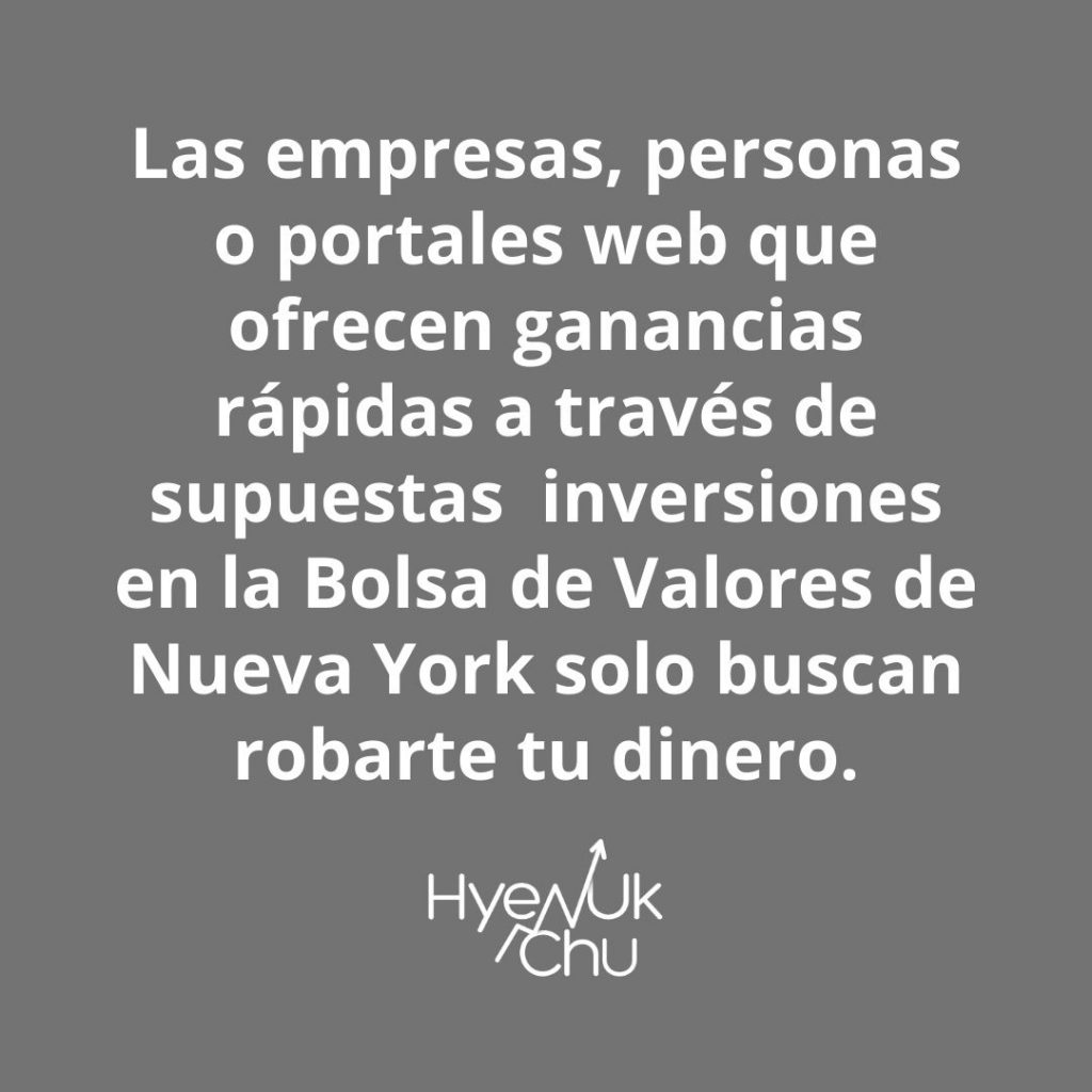 Clave sobre la última estafa en la Bolsa - Hyenuk Chu Clave sobre la última estafa en la Bolsa - Hyenuk Chu