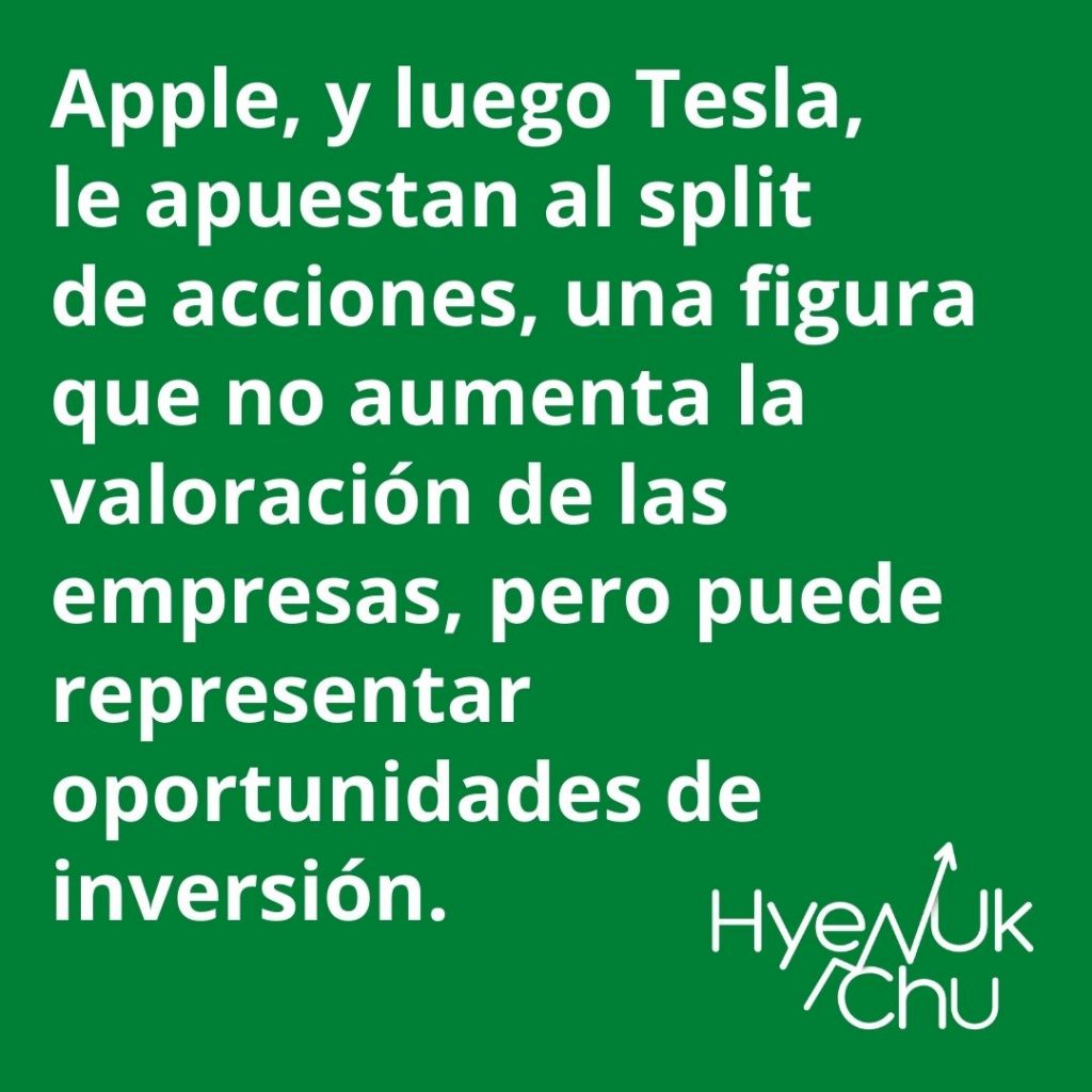 El Split de acciones de Apple y Tesla - Hyenuk Chu