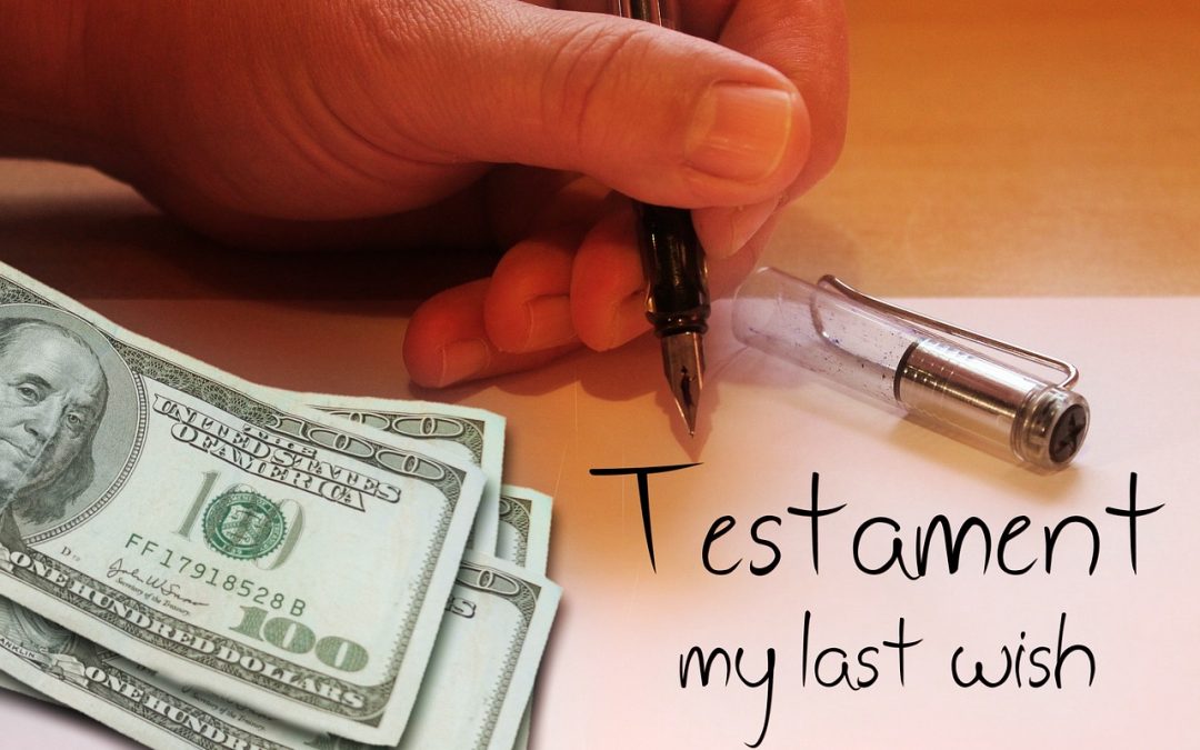 Fotografía de testamento