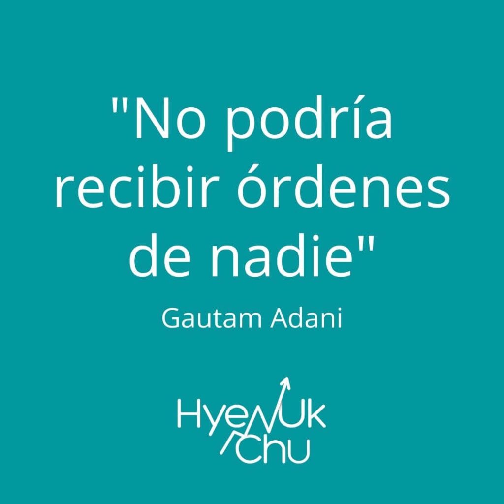 Frase de Gautam Adani